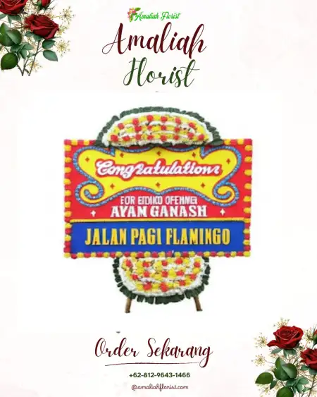 Sewa Papan Bunga Teladas